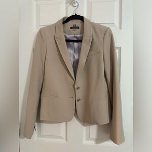 Tommy Hilfiger Women's Two Button Blazer, Color Beige, Size 10